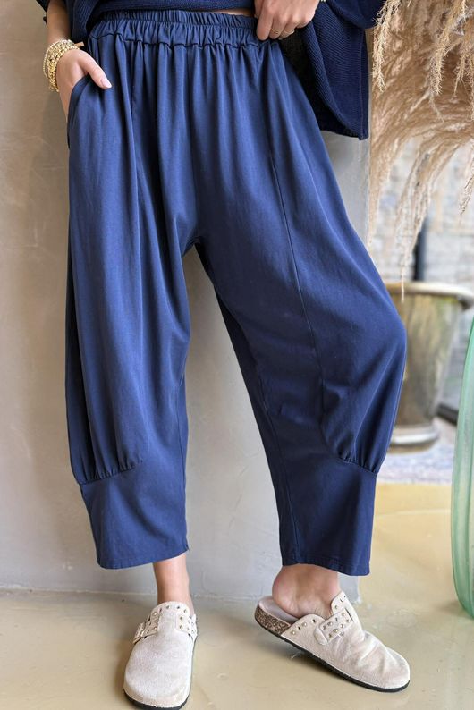 Jo Jo Quirky Classic Barrel Pant Navy